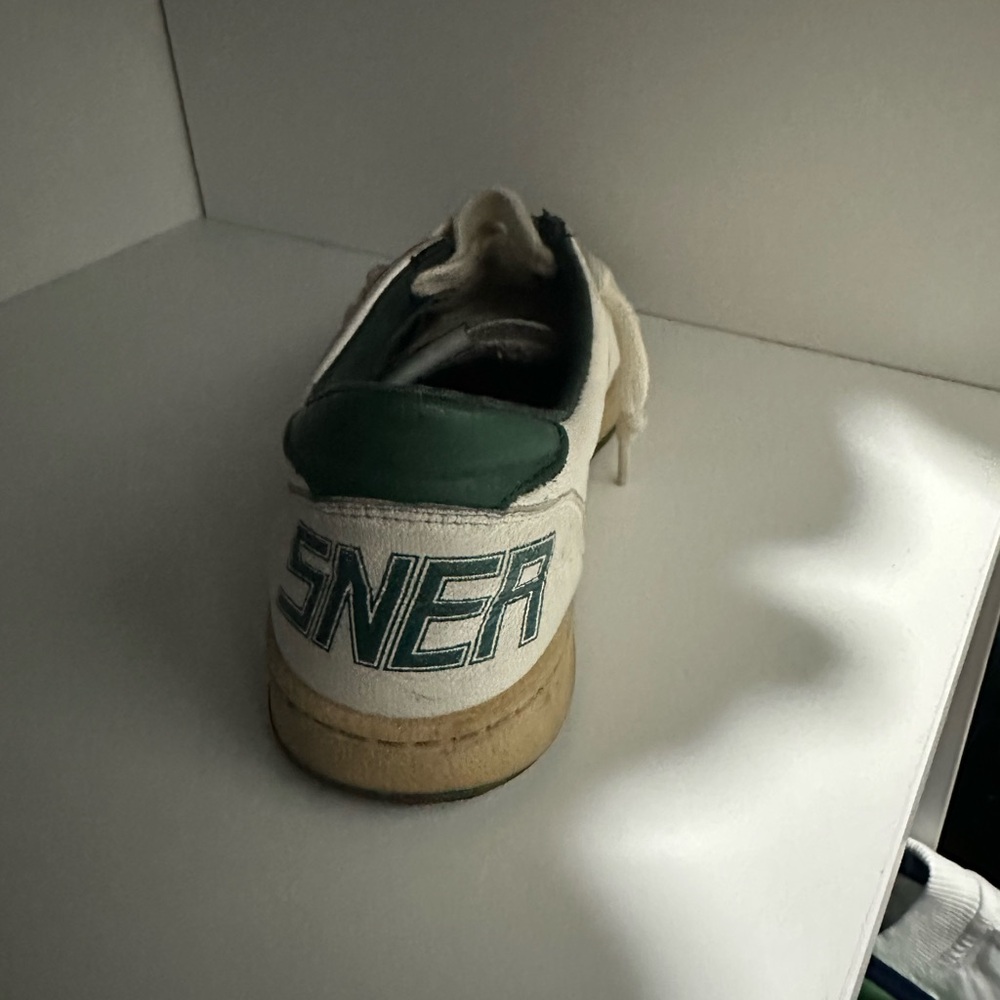 Golden Goose Kids Sneakers in Green and White